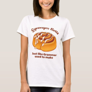 Synonym rollen net als een grijsmachine die gebrui t-shirt