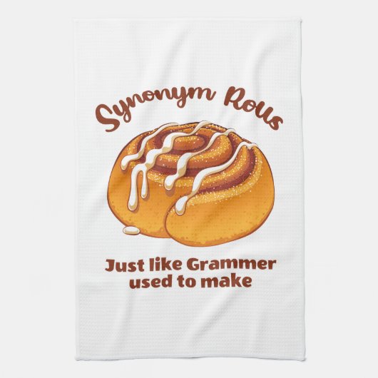 Synonym rollen net als een grijsmachine die gebrui theedoek (Verticaal)