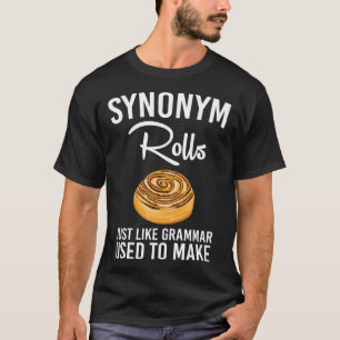 Synonym rollen net als grammatica die gebruikt wor t-shirt