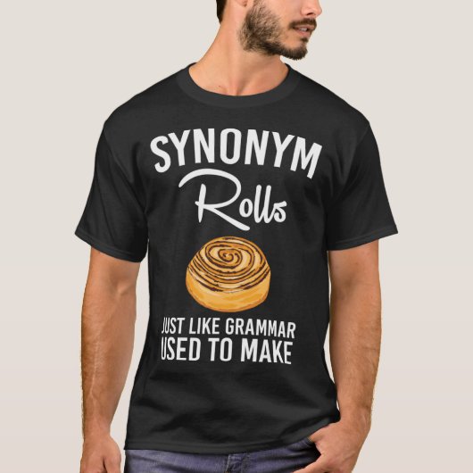 Synonym rollen net als grammatica die gebruikt wor t-shirt (Voorkant)