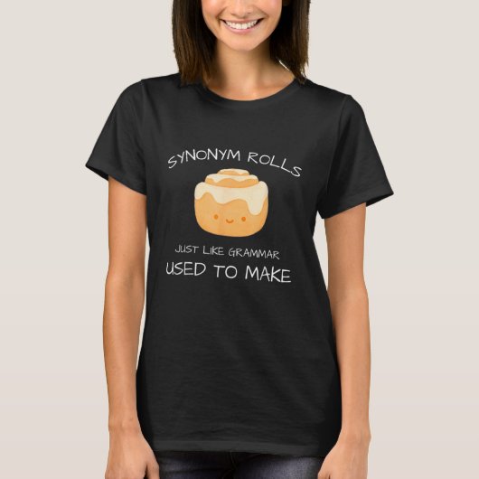 Synonym rollen net als grammatica die gebruikt wor t-shirt (Voorkant)