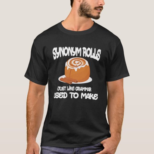 Synonym rollen net als grammatica die gebruikt wor t-shirt (Voorkant)