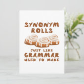 Synonym Rolls Bedankkaart (Staand voorkant)
