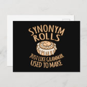Synonym Rolls English Language Teacher Teach Briefkaart (Voorkant / Achterkant)