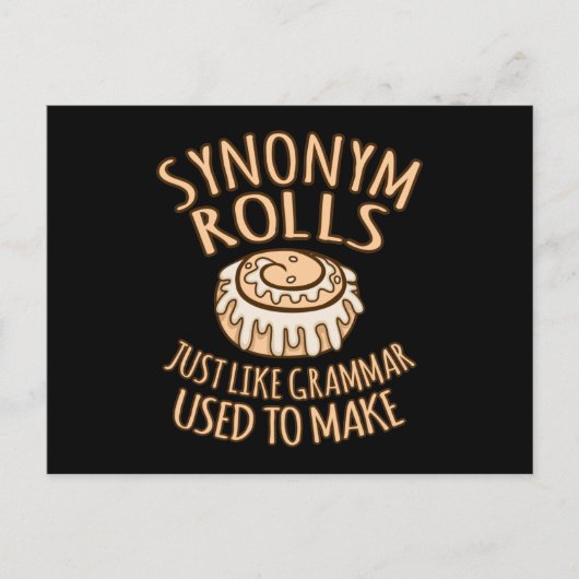 Synonym Rolls English Language Teacher Teach Briefkaart (Voorkant)