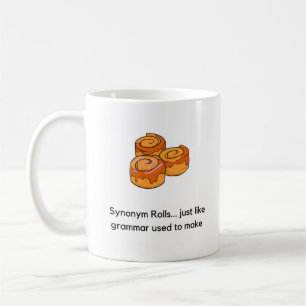 Synonym Rolls enkel zoals Grammar die wordt gebrui Koffiemok