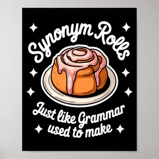 Synonym Rolls Just Like Grammar Used To Make Gramm Poster (Voorkant)