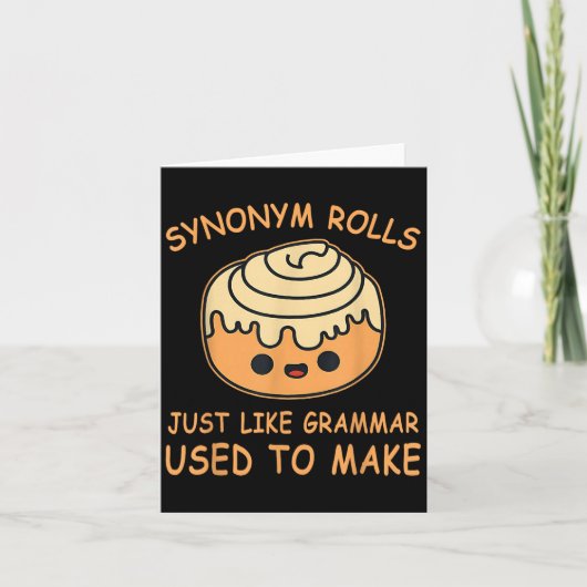 Synonym Rolls Just Like Grammar Used To Make Teach Kaart (Voorkant)