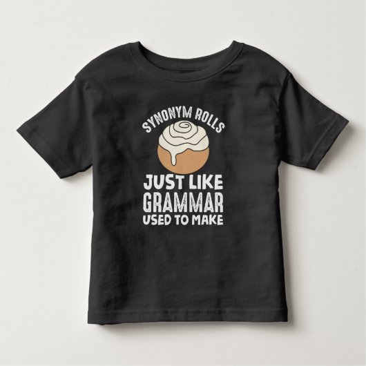 Synonym Rolls Meme English Grammar Teacher Pun Kinder Shirts (Voorkant)