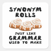 Synonym Rolls Vierkante Sticker (Voorkant)