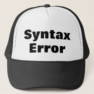 Syntax Error cap Trucker Pet