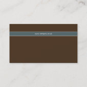 Syntaxis Chocolade Brown & Cadet Blue Visitekaartje (Achterkant)
