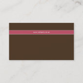 Syntaxis Chocolade Brown & Violet Red Visitekaartje (Achterkant)