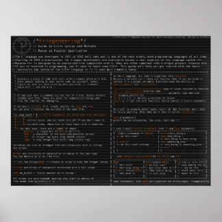 Syntaxis en methoden in de C-taal Poster