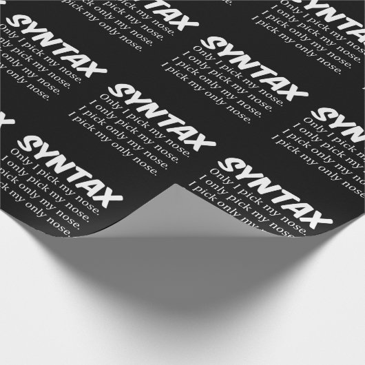 Syntaxis Funny Nose Picking Cadeaupapier (Hoek)