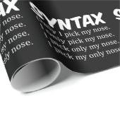 Syntaxis Funny Nose Picking Cadeaupapier (Rol Hoek)