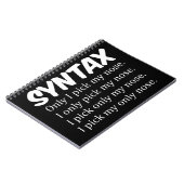 Syntaxis Funny Nose Picking Notitieboek (Linkerzijde)
