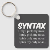 Syntaxis Funny Nose Picking Sleutelhanger (Voorkant)