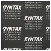 Syntaxis Funny Nose Picking Stof (Swatch)