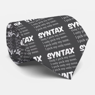 Syntaxis Funny Nose Picking Stropdas