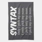 Syntaxis Funny Nose Picking Theedoek (Verticaal)