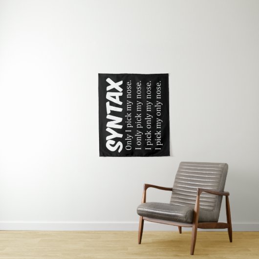 Syntaxis Funny Nose Picking Wandkleed (In situ)