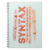 Syntaxis Grammatica Grammatica Notitieboek (Voorkant)