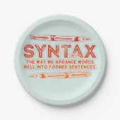 Syntaxis Grammatica Grammatica Papieren Bordje (Voorkant)