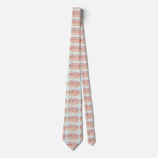 Syntaxis Grammatica Grammatica Stropdas (Voorkant)