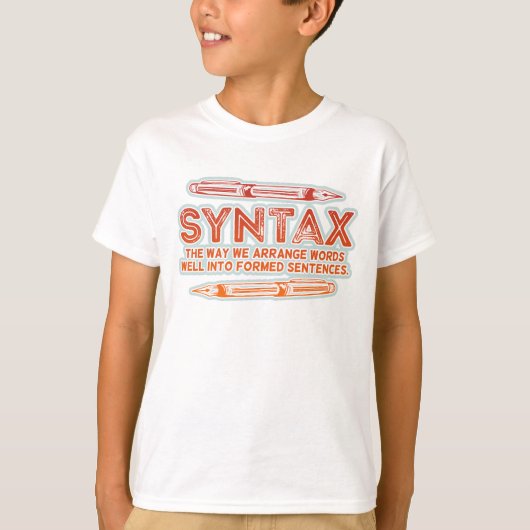 Syntaxis Grammatica Grammatica T-shirt (Voorkant)
