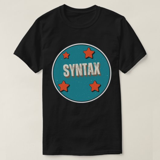 Syntaxis T-shirt (Design voorkant)