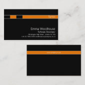 Syntaxis zwart en Oranje Visitekaartje (Voorkant / Achterkant)