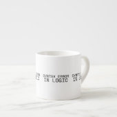 Syntaxisfout in logische minimalistische technisch espresso kop (Voorkant rechts)