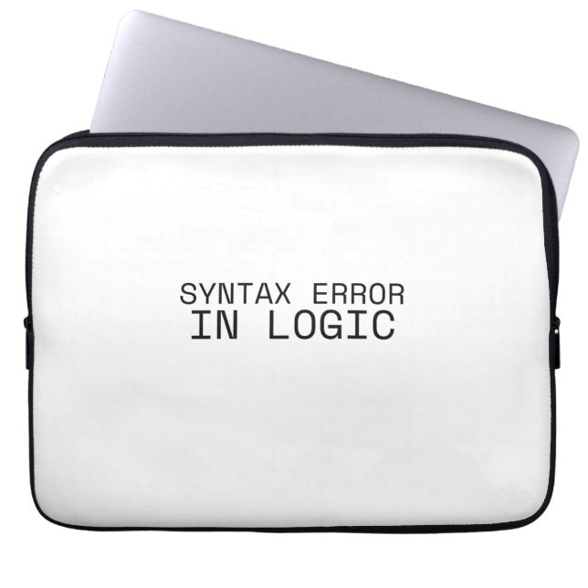 Syntaxisfout in logische minimalistische technisch laptop sleeve (Voorkant)