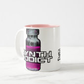 Synth Addict Tweekleurige Koffiemok (Voorkant links)