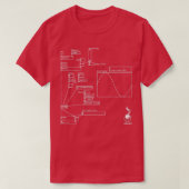 Synth Caf Pure Data Patch T-shirt (Design voorkant)