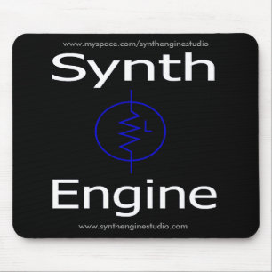 Synth Engine Mousepad (zwart) Muismat