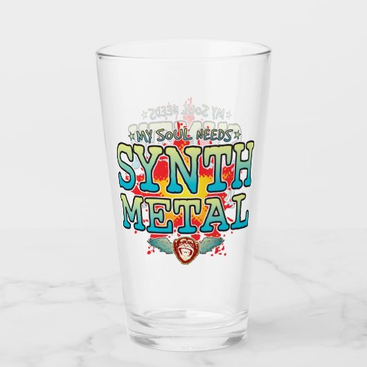 Synth Metal Soul Glass Tumbler (Voorkant)