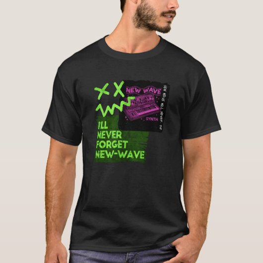Synth-pop New-Wave-muziek Dark-Wave 80s Synthesize T-shirt (Voorkant)