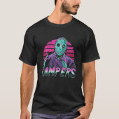 Synth Slasher Retro Horror Killer Halloween T-shirt (Voorkant)