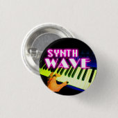 Synth Wave Button (Voorkant /achterkant)
