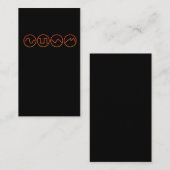 Synth Wave Synthesizer elektronica-muziekproducent Visitekaartje (Voorkant / Achterkant)