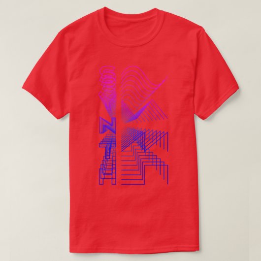 Synth Waveform Audio Analoog Ontwerp Modulair Gift T-shirt (Design voorkant)