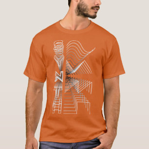 Synth Waveform Audio Analoog Ontwerp Modulair Gift T-shirt