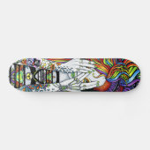 Synthea Psytrance Disk Jockey Tattoo Schaats Deck Skateboard (Horizontaal)