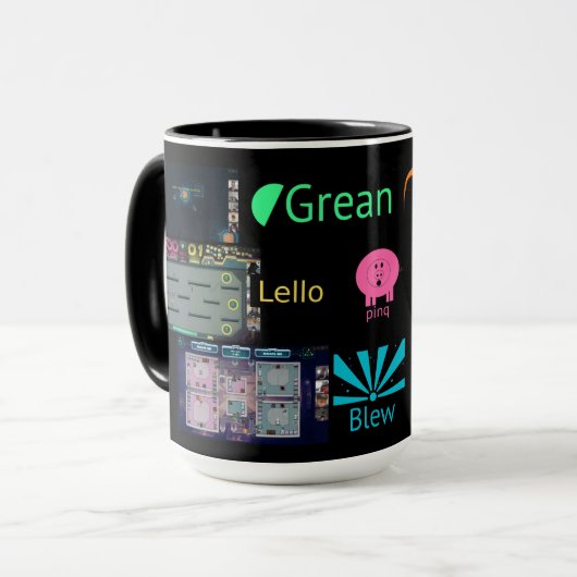 Synthese Teams spel kaart met Logos cup Mok (Voorkant links)