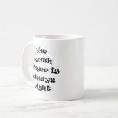 syntheserver heeft altijd recht op koffie - mok (Voorkant links)