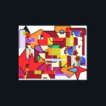 Synthesis - Etude No. 4: The Ultimate Convergence  Canvas Afdruk<br><div class="desc">Experience the powerful energy of 'Synthesis - Etude No. 4', the final chapter in this series of mystical explorations. This artwork is a bold fusion of various geometric archetypes—stars, circles, and jagged peaks—all converging into a single, vibrant narrative. With its intense warm tones and complex layering, it serves as a...</div>