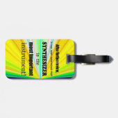 Synthesizer Belangrijkste instrument Bagagelabel (Achterkant horizontaal)