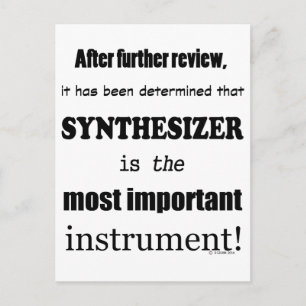 Synthesizer Belangrijkste instrument Briefkaart